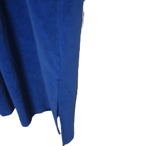 Quacker Factory Size L NEW Velour Sleep Dress Pullover Blue Rhinestones Warm - Picture 7 of 11